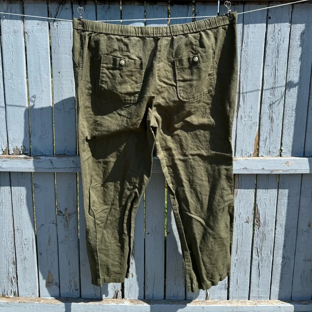 Liz Claiborne Women’s Linen Pants Size XL - Picture 4 of 5